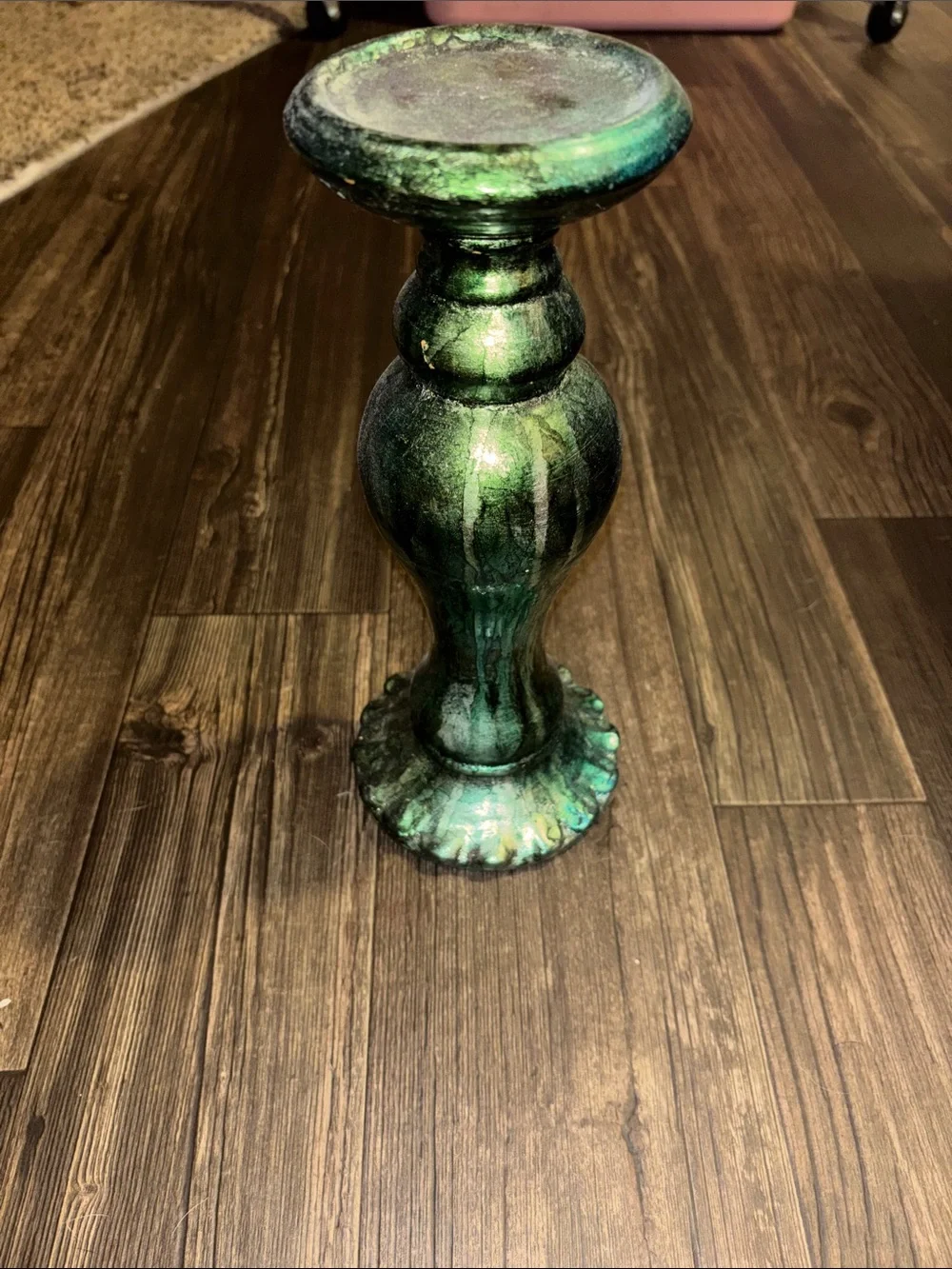 Pier 1 Green and Light Blue Assorted Candle Holders - Set of 4